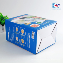 Caja de papel de empaquetado corrugado del juguete de la impresión que dobla de encargo